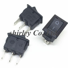 10PCS Promotion SPDT Mini Black 3 Pin Rocker Switch AC 6A/250V 10A/125V KCD1 3P 2024 - buy cheap