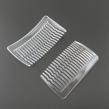 10PCS 4.3cm*7.6cm 20teeth Plain Clear Plastic Hair Combs with waved teeth for DIY hair accessories clear side comb 2024 - buy cheap