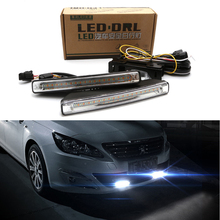 1Pair Universal Turn Signal Light Three-color model LED High Power DRL Daytime Running Light 12V Waterproof 2024 - buy cheap