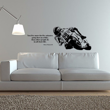 Adesivo de parede de arte de vinil, bicicleta, motocicleta, carro, crianças, meninos, adolescentes, decoração do quarto, moderno, adesivos de parede, pôster w327 2024 - compre barato