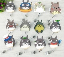 Totoro de gato japonês retrátil, emblema de desenho animado para gato, cordão de identificação, nome, cartão, suporte, médico, enfermeira, suprimentos, 1 peça 2024 - compre barato