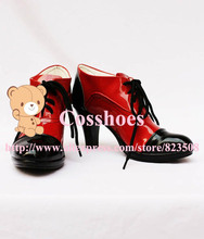 Custom made conerlia shoes boots from black butler Kuroshitsuji Cosplay 2024 - buy cheap