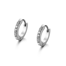 BONISKISS New Women And Men Round Stainless Steel Earrings Fashion Trendy Couple Earring Jewelry Aros Mujer Oreja Hoop Earring 2024 - buy cheap