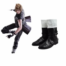 Cosplaydiy Final Fantasy 15 Prompto Argentina Cosplay zapatos botas FF15 botas negras para adultos L0516 2024 - compra barato
