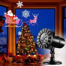 Christmas Projector Lamps LED Stage Light Christmas Landscape Garden Lamp Outdoor Lighting pattern Card Waterproof Santa Claus 2024 - buy cheap