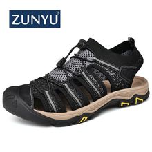 ZUNYU-Sandalias suaves para hombre, zapatos de agua cómodos, sandalias romanas, zapatilla de playa, novedad de verano 2019 2024 - compra barato