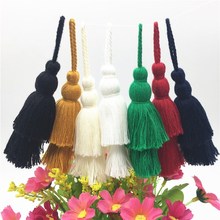 Mini torre de doble capa con borlas para manualidades, accesorios decorativos para cortina de joyería, prendas de vestir, bolso de célula clave para teléfono móvil, 2 uds. 2024 - compra barato