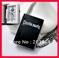 Free shipping hot wholesale on sale 5pcs/lot Death Note quartz pocket watches black notebook for womens 2017 mens ladies fashion 2024 - buy cheap