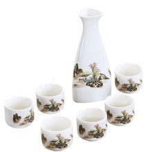 Conjunto de vasos para licor japonês com 7 tamanhos de cerâmica, copo para bebidas, bebidas, espíritos vintage, quadril, presentes criativos 2024 - compre barato