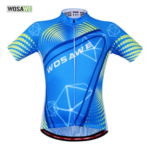 WOSAWE Велоспорт Джерси быстросохнущая, дышащий карманный велосипед/велосипед Джерси футболка с коротким рукавом Велосипедная форма одежды спортивная одежда MTB 2024 - купить недорого
