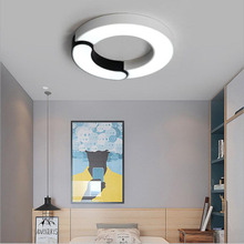 L Creative ceiling lamp simple modern atmosphere home led living room room bedroom warm study black and white lamps led 2024 - buy cheap