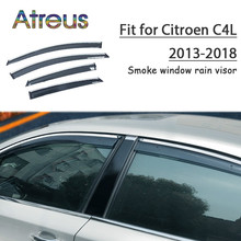 Atreus 1 комплект ABS для 2018 2017 2016 2015 2014 2013 Citroen C4L аксессуары Автомобильные дефлекторы для вентиляции защита от дыма козырек от дождя 2024 - купить недорого
