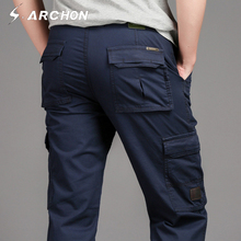 Мужские брюки-карго S.ARCHON, свободные тонкие армейские брюки-карго, с несколькими карманами, на весну и осень 2024 - купить недорого