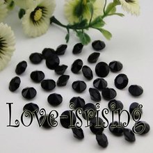 Free Shipping--1000pcs 4 Carat (10mm) Black Diamond Confetti Wedding Favor Supplies Table Scatter--New Arrivals 2024 - buy cheap