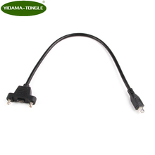 Панельное крепление для принтера Micro USB 2,0 B, гнездовой разъем к Micro USB, 5-контактный Штекерный кабель, 30 см, 50 см 2024 - купить недорого