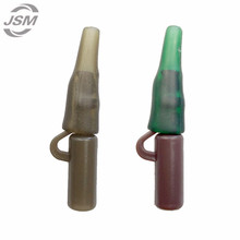 JSM-Clips de plomo de seguridad con tubo de café marrón ABS, aparejos de accesorios de pesca de carpa, Conector de plástico, 100 Uds., 3,2 cm 2024 - compra barato