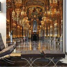 beibehang European golden palace background large Custom wallpaper 3d TV wall mural wall stickers wall paper papel de parede 2024 - buy cheap