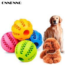 Rubber Pet Dog Cat Toy Ball Chew Treat Holder Tooth Cleaning Ball Food Dog Puppy Ball Training Interactive Pet Supplies 2024 - buy cheap