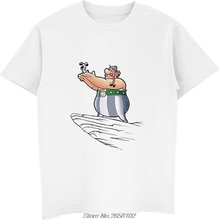 asterix and obelix print casual tshirt mens o-neck t shirts fashion men's tops men T-shirt short sleeve men harajuku streetwear 2024 - buy cheap