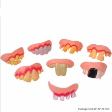 Fake Teeth Toy Funny Teeth for Vampire Zombie Halloween Dentures Cosplay Props Costume Party Decoration 2024 - buy cheap