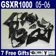 Kit de inyección de carenado para motocicleta SUZUKI, juego de carenado de color negro brillante, para SUZUKI GSX-R1000 05 06 K5 GSXR 1000 2005 2006, NM69 + 7 regalos 2024 - compra barato