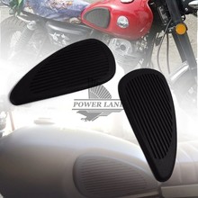 Motorcycle Oil Gas Tank Black Protector Anti Slip Pad Sticker Bumper Body Side Sticker Rubber+3M Side Gas Knee Grip Traction Pad 2024 - buy cheap