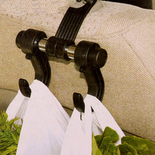 Универсальная вешалка на подголовник автомобильного сиденья, крючок-держатель для сумок, кошельков, тканевых продуктов, зажим для крепления 2024 - купить недорого