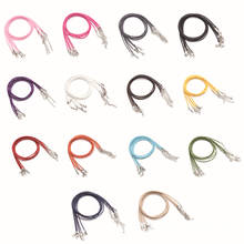 20 pcs Leather Cord Wax Rope Chain Necklace DIY  Choker Necklace Jewelry Accessories 1.5 mm 17 Colors 2024 - buy cheap