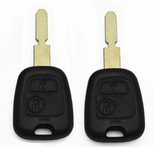 Carcasa de llave remota de 2 botones de alta calidad para Peugeot 406, 407, 408, 607, funda Fob con logotipo + envío gratis 2024 - compra barato