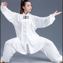 Traje fantasia wushu para homens e mulheres, uniforme tai chi taichi de kung fu, uniforme de artes marciais, exercício ff2023 2024 - compre barato
