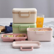 900ml Healthy Material 2 Layer Lunch Box Bamboo Fiber Bento Boxes Microwave Dinnerware Food Storage Container Lunchbox 2024 - buy cheap