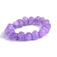 Light Purple Natural Crystal Bracelets Carved Meng Pig Beads Bracelets Happy for Women Lovers Blessing Crystal Bracelet Jewelry 2024 - buy cheap
