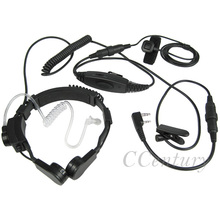 XQF Military Throat Vibration Microphone Headset Earpiece PTT for Baofeng Portable Radio UV-5R UV 5R UV-6R DM-5R Kenwood TK-2107 2024 - buy cheap