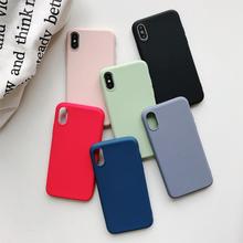 Funda suave para iPhone X, XS, XR, XS Max, funda de silicona líquida Original de lujo, forro de tela de microfibra de goma, funda de cojín para teléfono 2024 - compra barato