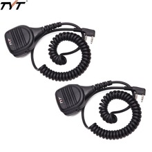 2 pcs tyt alto-falante de alta qualidade microfone com cancelamento de ruído com 3.5mm de áudio para tyt MD-380 kenwood baofeng UV-5R walkie talkie 2024 - compre barato