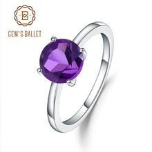 Женское кольцо с камнем 2.04Ct, натуральный аметистовый драгоченный камень, фиолетовое кольцо из серебра 925 пробы, обручальное кольцо, ювелирные изделия 2024 - купить недорого