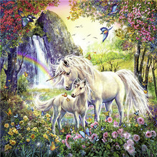 5D Full Square Drill Diamond Painting Animal Picture of Rhinestones Diamond Embroidery Unicorn Series Handicraft Needlework 2024 - buy cheap