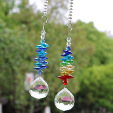1PCS Chakra Crystal Sun Catchers Chandelier Crystals Ball Prism Pendant Rainbow Maker Hanging Cascade Suncatchers 2024 - buy cheap