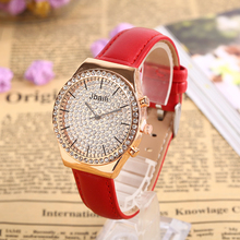 Роскошные женские часы со стразами Модные Кварцевые женские наручные часы женские повседневные кожаные часы ЖЕНСКИЕ НАРЯДНЫЕ часы Reloj Mujer # 3TWF 2024 - купить недорого