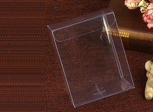 Caixas de embalagem plástico transparente pvc 50 peças, para presentes, chocolate, doces, cosméticos, bolo, artesanato, caixa pvc quadrada transparente 8*10cm 2024 - compre barato