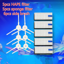 Piezas de repuesto para aspiradora, 5 filtros HAPE + 5 filtros de esponja + 6 cepillos laterales, para robot de barrido S6 360 2024 - compra barato
