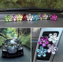 Car Interior Accessories Automobile Air Conditioner Outlet Crystal Flower Decor Car Ornaments Vent Perfume Decoration 2024 - buy cheap