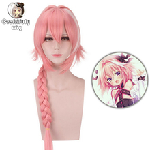 100cm Japanese Anime Fate/Apocrypha Astolfo Cosplay Wig Halloween Costume Highlights Long Pink Braiding Hair Wigs For Women 2024 - buy cheap