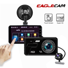 Grabadora de vídeo Full HD para conducción de coche, 4 pulgadas, 1080P, cámara DVR para vehículo, lente Dual, Dashcam, detección de movimiento, visión nocturna, Sensor G 2024 - compra barato
