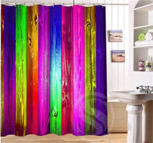 Colored Fluorescent Color Decorative Pattern Shower Curtain Waterproof Polyester Fabric Bath Curtain 12 Hooks For The Bathroom 2024 - buy cheap