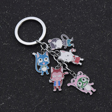 fashion lychee New Fairy Tail Keychain Happy Carla Frosch Lector Pantherlily Key Chain Keyring Bag Hanging Pendant 2024 - buy cheap