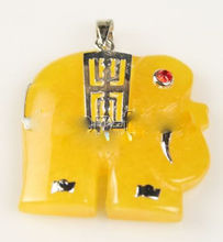 >>>> Colar com pingente de elefante em formato de elefante amarelo 2024 - compre barato