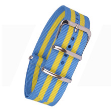 22mm bracelet MultiColor Cambo Blue Yellow Army Military nato fabric Woven Nylon watchbands Watch Strap Band Buckle belt 22 mm 2024 - buy cheap