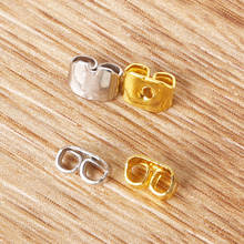 20pcs 4x5mm Ear Plugs Earring Hook Gold Rhodium for Earring back stopper Jewelry Findings For Jewelry Making DIY 2024 - buy cheap