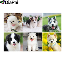 DIAPAI 5D DIY Diamond Painting Full Square/Round Drill "Animal dog" 3D Embroidery Cross Stitch 5D Decor Gift 2024 - buy cheap